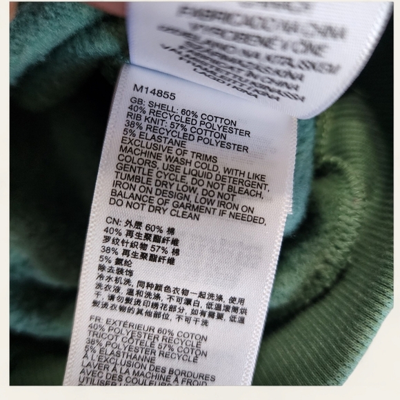 Marmot Mountain Works Crewneck Sweatshirt Women’s Small Green Pullover Fleece - Picture 4 of 6